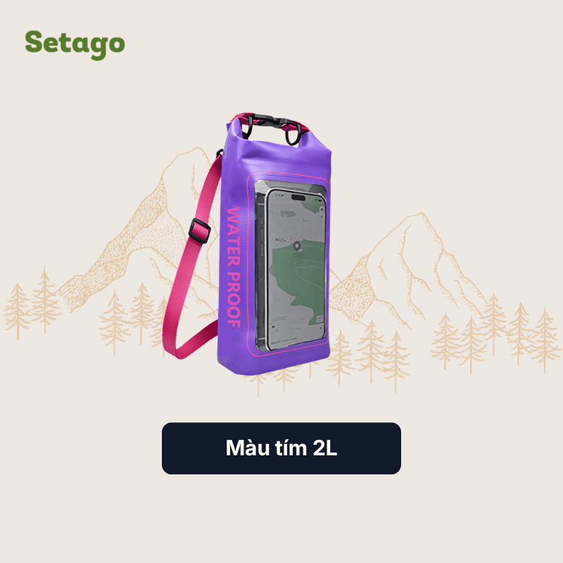 Túi chống nước AquaZip - quai chéo 2L/5L, nhỏ gọn, chống thấm
