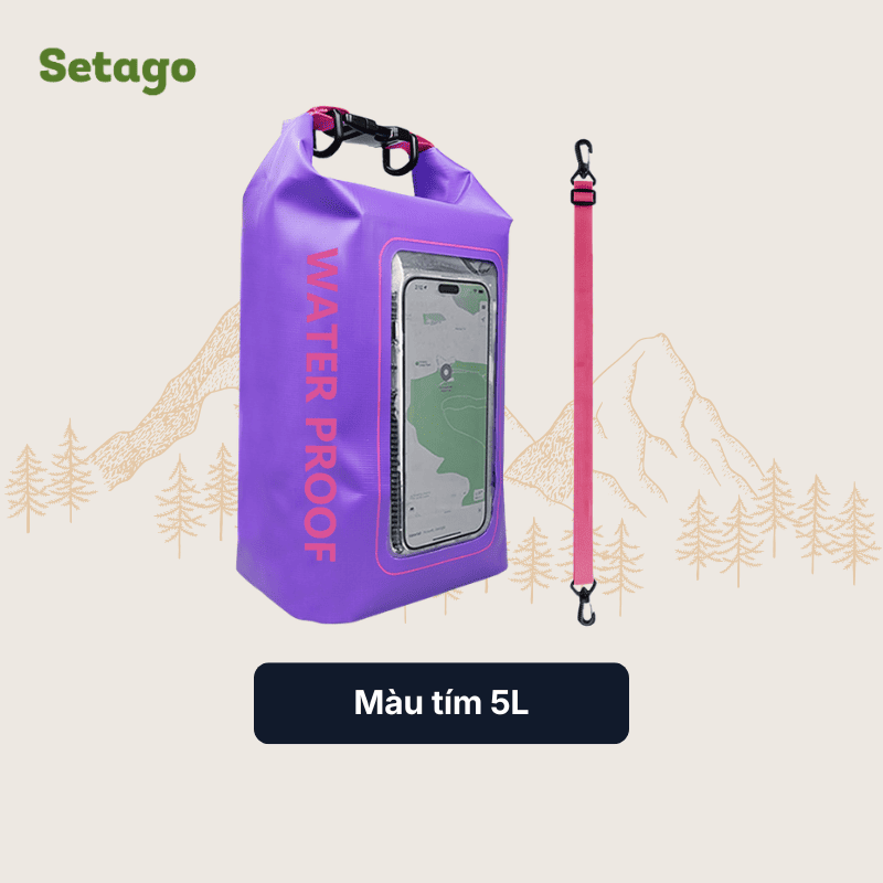 Túi chống nước AquaZip - quai chéo 2L/5L, nhỏ gọn, chống thấm
