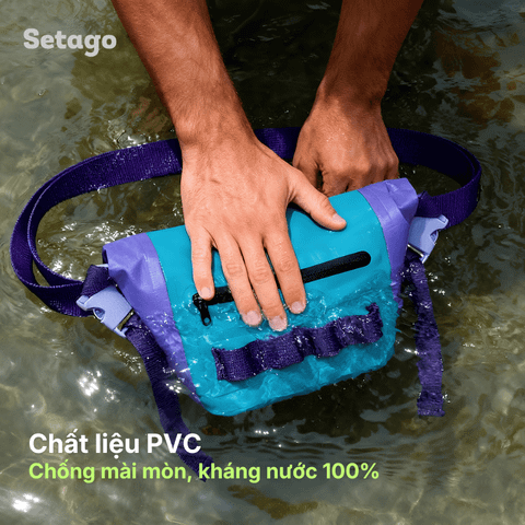 Túi đeo hông chống nước Hydry Pop khóa cuộn nhỏ gọn tiện lợi