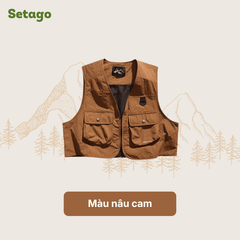 Áo gile Finn Finn dã ngoại dáng crop đa năng