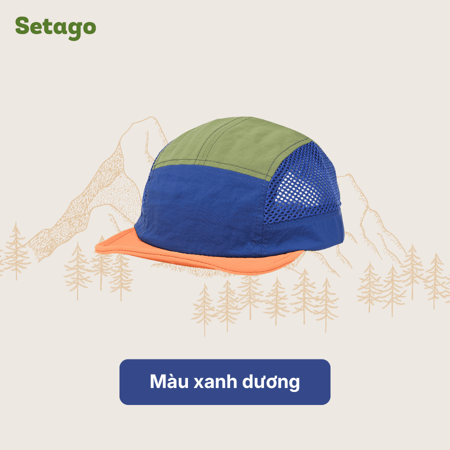 Mũ lưỡi trai Colorun 5-panel vành ngắn thoáng khí