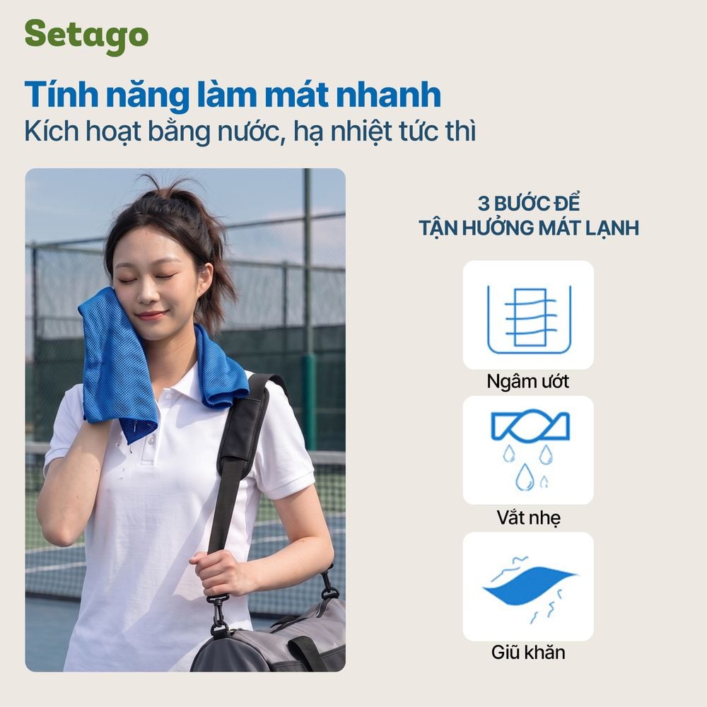 Khăn làm mát Icy Setago giải nhiệt tức thì
