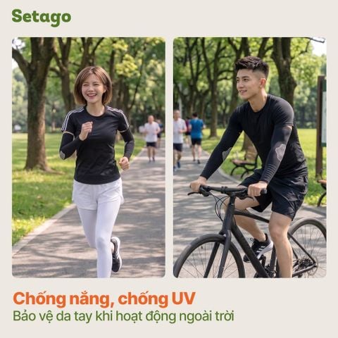 Găng tay chống nắng CoolGo thun lạnh co giãn