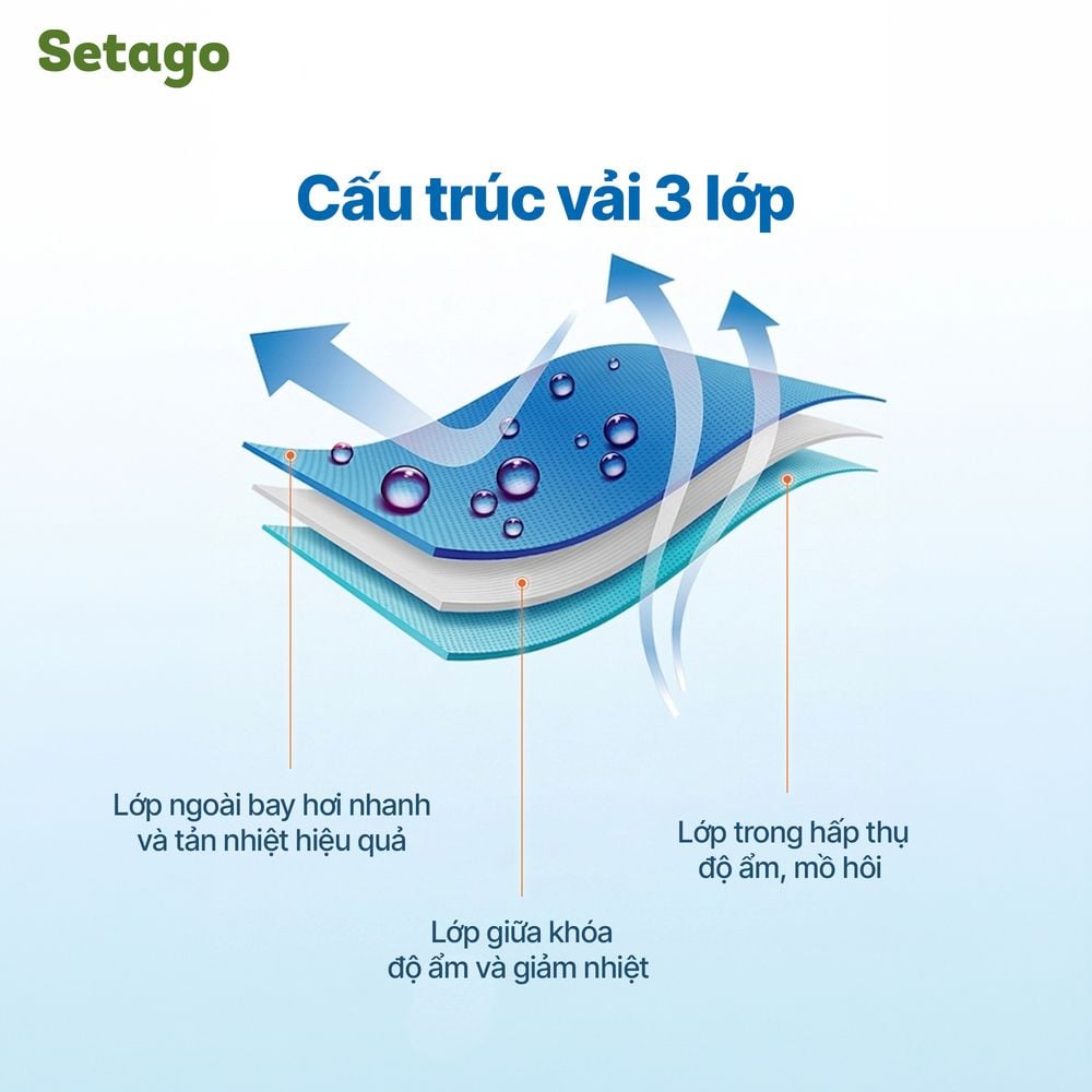Khăn làm mát Icy Setago giải nhiệt tức thì
