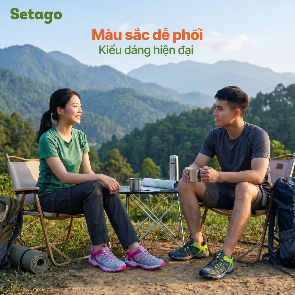 Giày dã ngoại Aqua Hike thoát nước nhanh