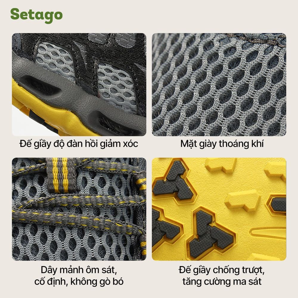 Giày dã ngoại Aqua Rock bám đá thoát nước