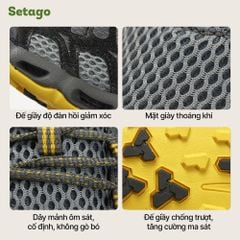 Giày dã ngoại Aqua Rock bám đá thoát nước