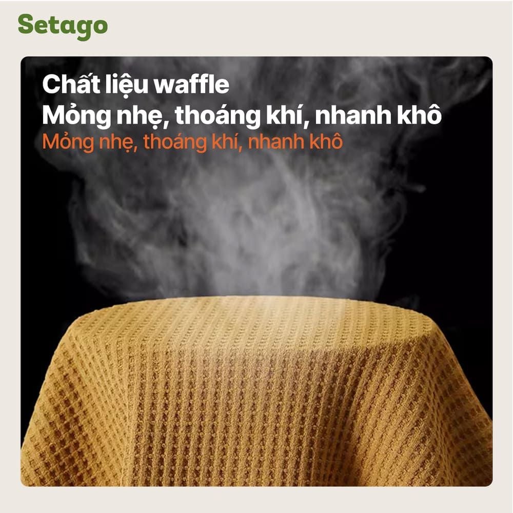 Áo hoodie chạy bộ Air Waffle Setago thoáng khí