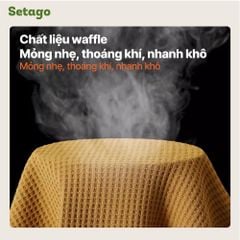 Áo hoodie chạy bộ Air Waffle Setago thoáng khí
