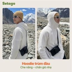 Áo hoodie chạy bộ Air Waffle Setago thoáng khí