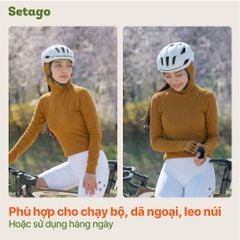 Áo hoodie chạy bộ Air Waffle Setago thoáng khí