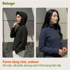 Áo hoodie chạy bộ Air Waffle Setago thoáng khí