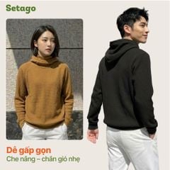 Áo hoodie chạy bộ Air Waffle Setago thoáng khí