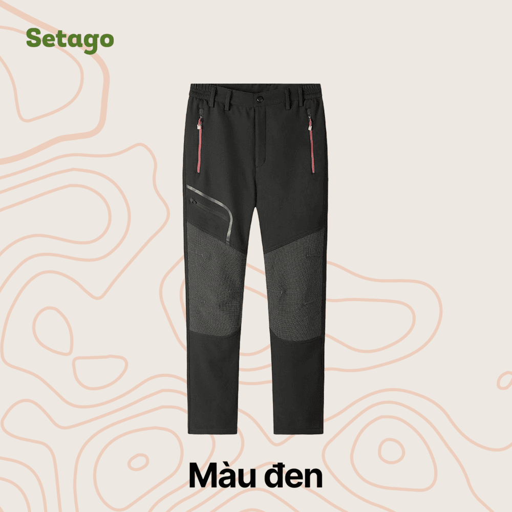 Quần leo núi lót nỉ mùa đông Alaska - Giữ ấm, trượt nước, chống mài mòn