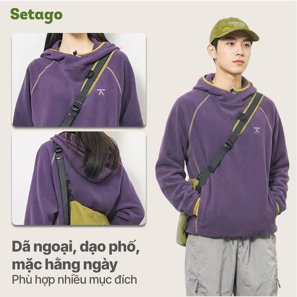 Áo hoodie nỉ bông nhẹ ấm Atlas