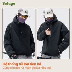 Áo khoác phao du lịch, thời trang siêu nhẹ gấp gọn Cloudy