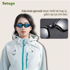 Kính thể thao Cyber phong cách Y2K Futuristic – Chống UV380 gọng kim loại ôm sát