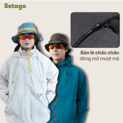 Kính thể thao Cyber phong cách Y2K Futuristic – Chống UV380 gọng kim loại ôm sát