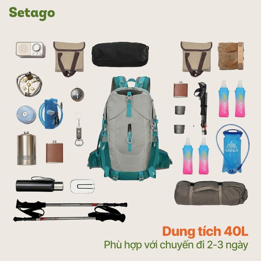 Balo dã ngoại Electron 40L chống nước bền bỉ
