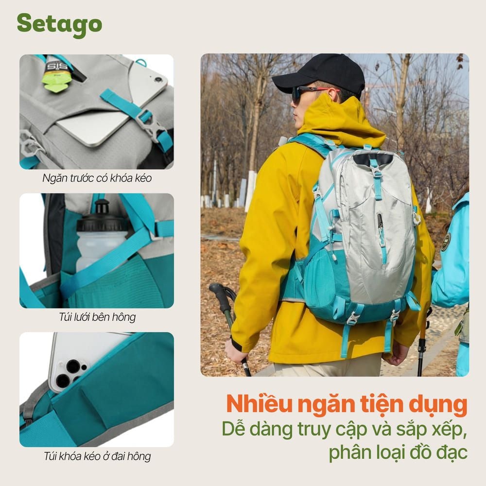 Balo dã ngoại Electron 40L chống nước bền bỉ