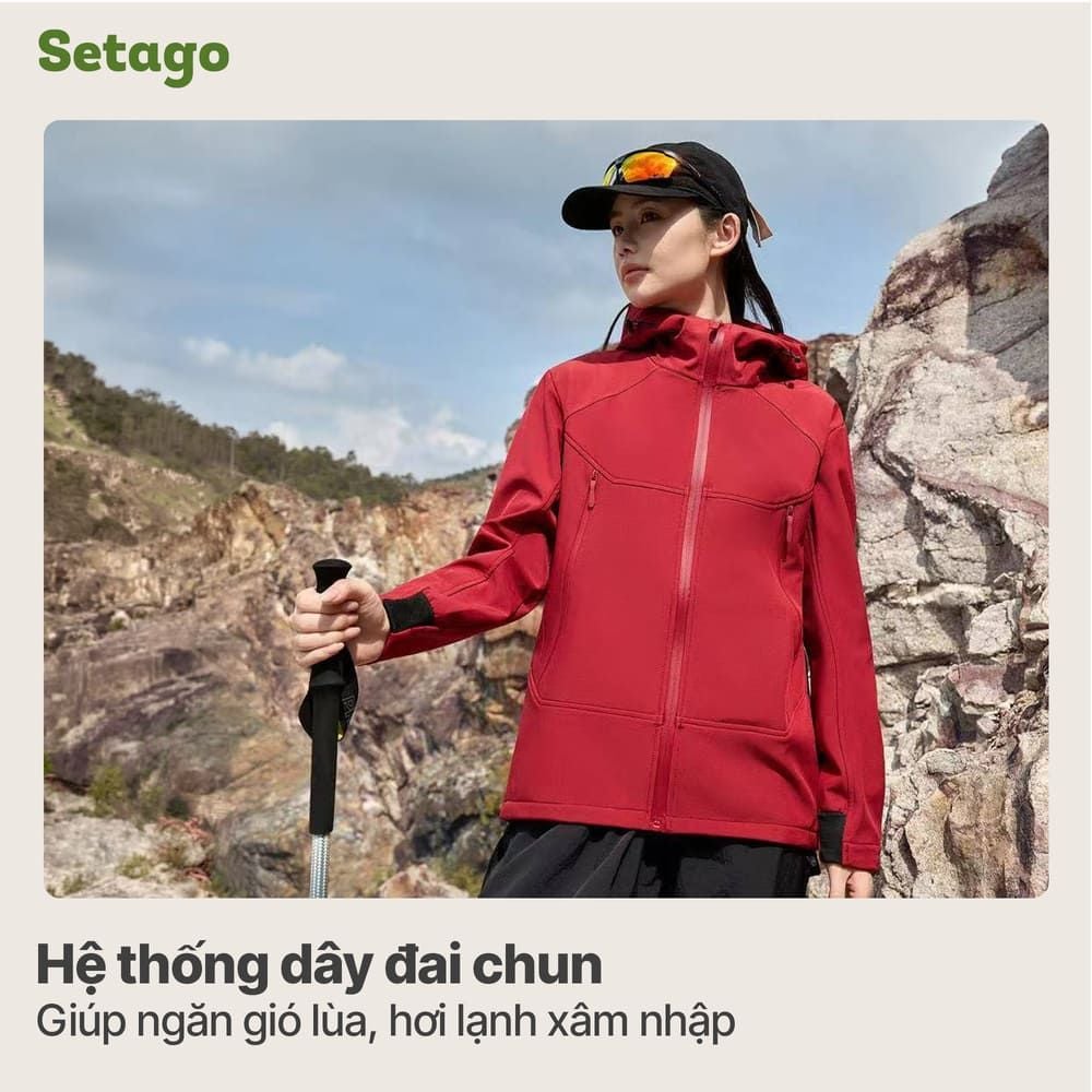 Áo khoác Softshell Elven chống nước lót nỉ