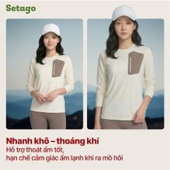 Áo dài tay dã ngoại Ember lót nỉ mỏng nhanh khô