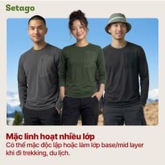 Áo dài tay dã ngoại Ember lót nỉ mỏng nhanh khô