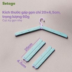 Móc treo quần áo đa năng, gấp gọn siêu nhẹ Foldie