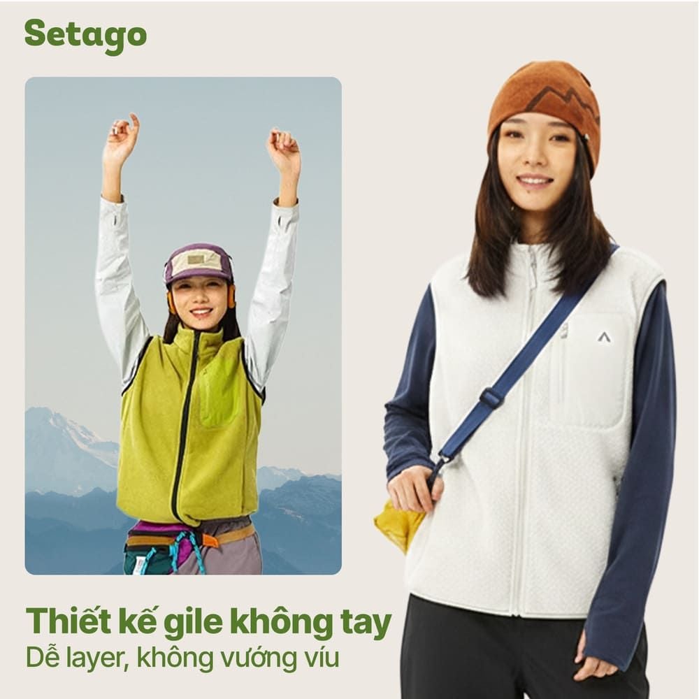 Áo khoác Gile nỉ bông Frodi giữ nhiệt, siêu nhẹ