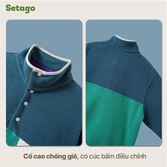 Áo nỉ bông Froza cổ cao giữ ấm phong cách Outdoor