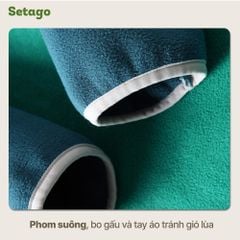 Áo nỉ bông Froza cổ cao giữ ấm phong cách Outdoor