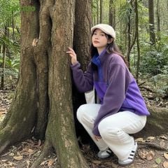 Áo nỉ bông Froza cổ cao giữ ấm phong cách Outdoor