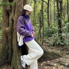 Áo nỉ bông Froza cổ cao giữ ấm phong cách Outdoor