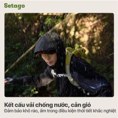 Áo khoác dã ngoại, leo núi chống nước tối đa Setago GTX