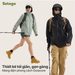 Áo khoác dã ngoại, leo núi chống nước tối đa Setago GTX