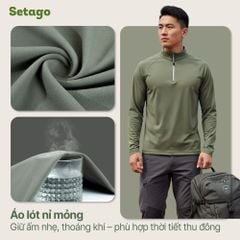 Áo thun Haven Halfzip nhẹ thoáng khí cho nam