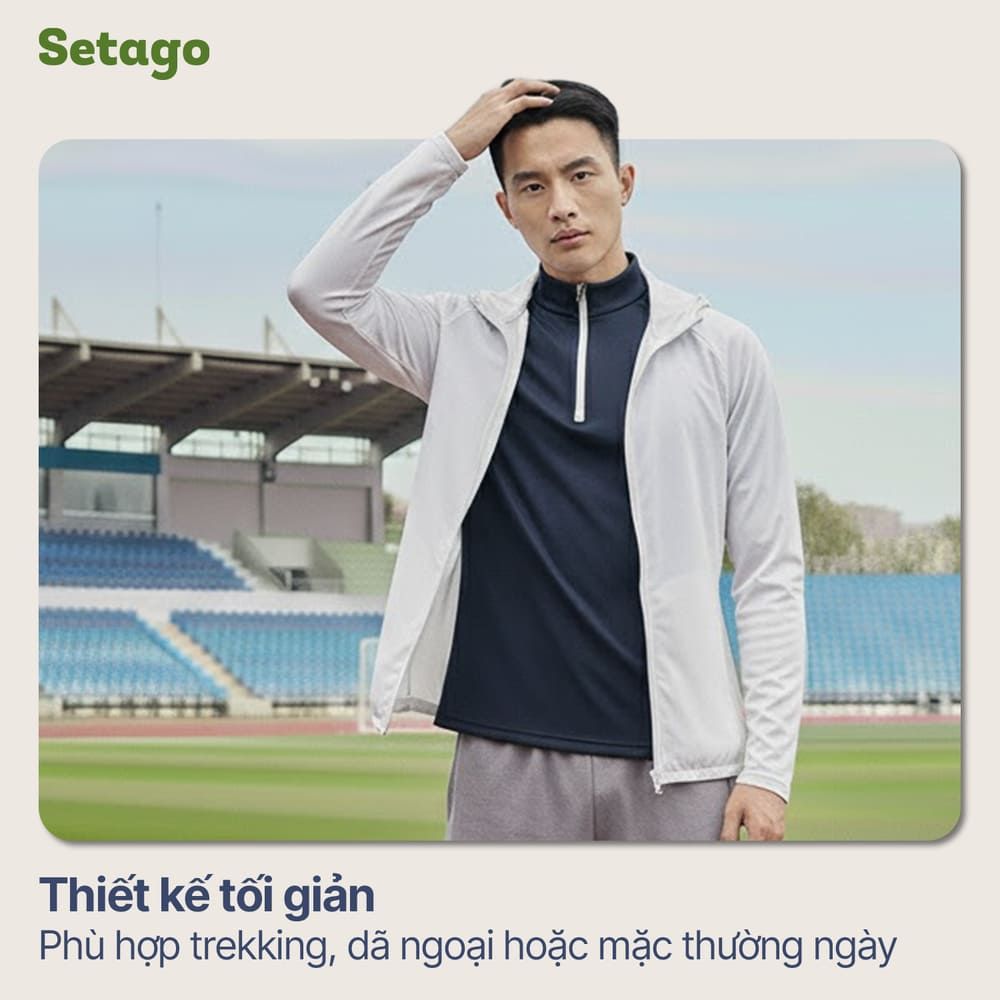Áo thun Haven Halfzip nhẹ thoáng khí cho nam