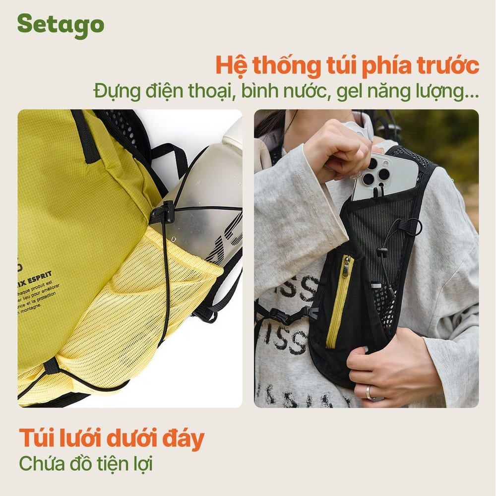 Balo dạng vest Luruida 15L siêu nhẹ ôm sát