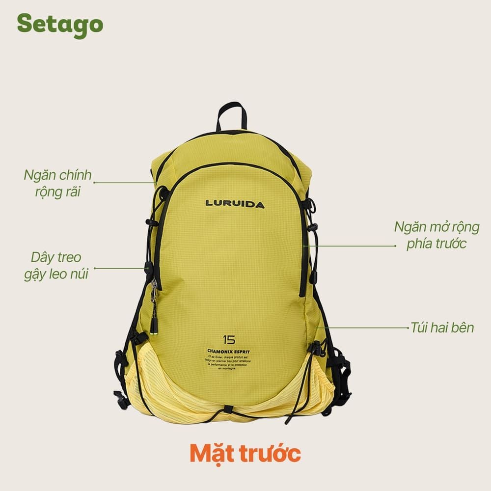 Balo dạng vest Luruida 15L siêu nhẹ ôm sát