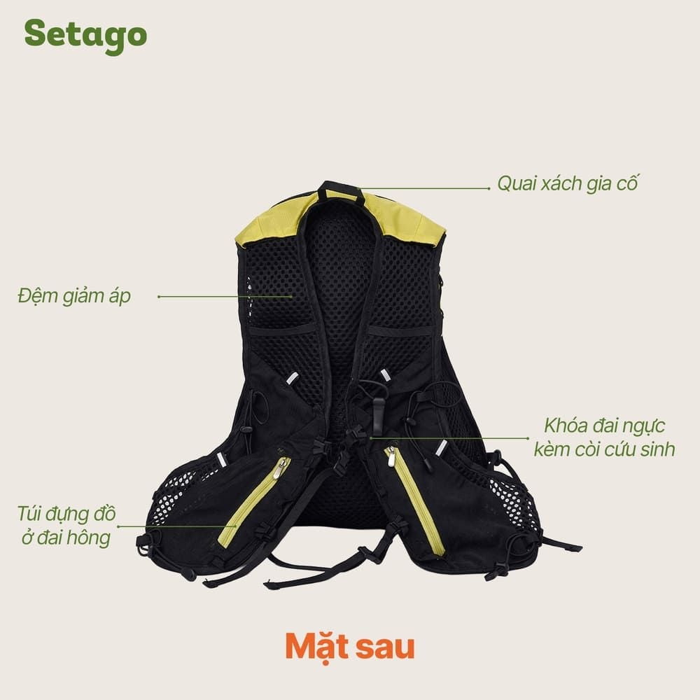 Balo dạng vest Luruida 15L siêu nhẹ ôm sát