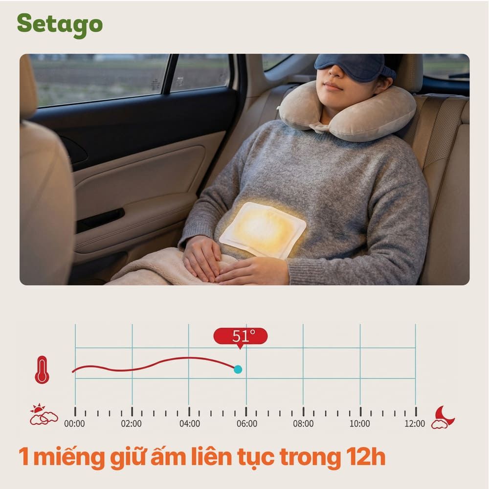 Gói 10 miếng dán giữ nhiệt Nanjiren Body ấm 10h