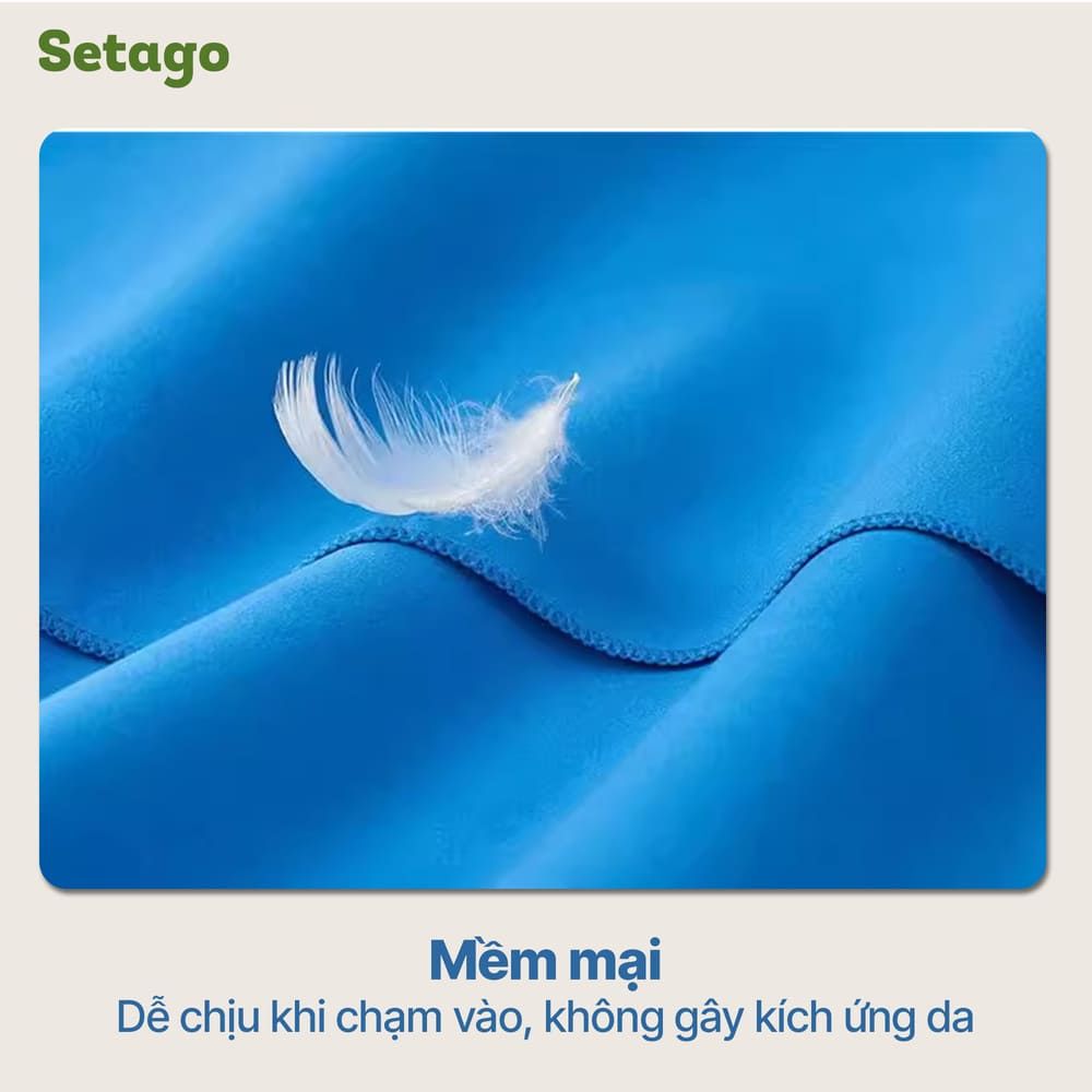 Khăn Microfiber Setago – Nhanh khô, Siêu nhẹ