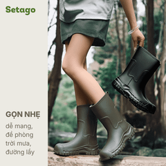 Ủng đi mưa Muddy chống nước chống trơn trượt