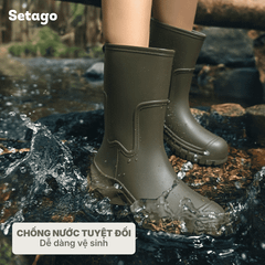 Ủng đi mưa Muddy chống nước chống trơn trượt