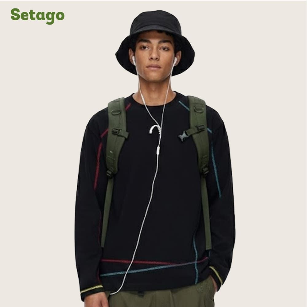 Áo dài tay NiceBad Oversize thể thao
