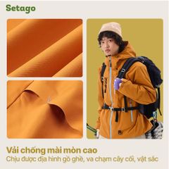 Áo khoác leo núi Nordic Pro – 2 lớp tách rời chống nước, cản gió & lót nỉ ô vuông