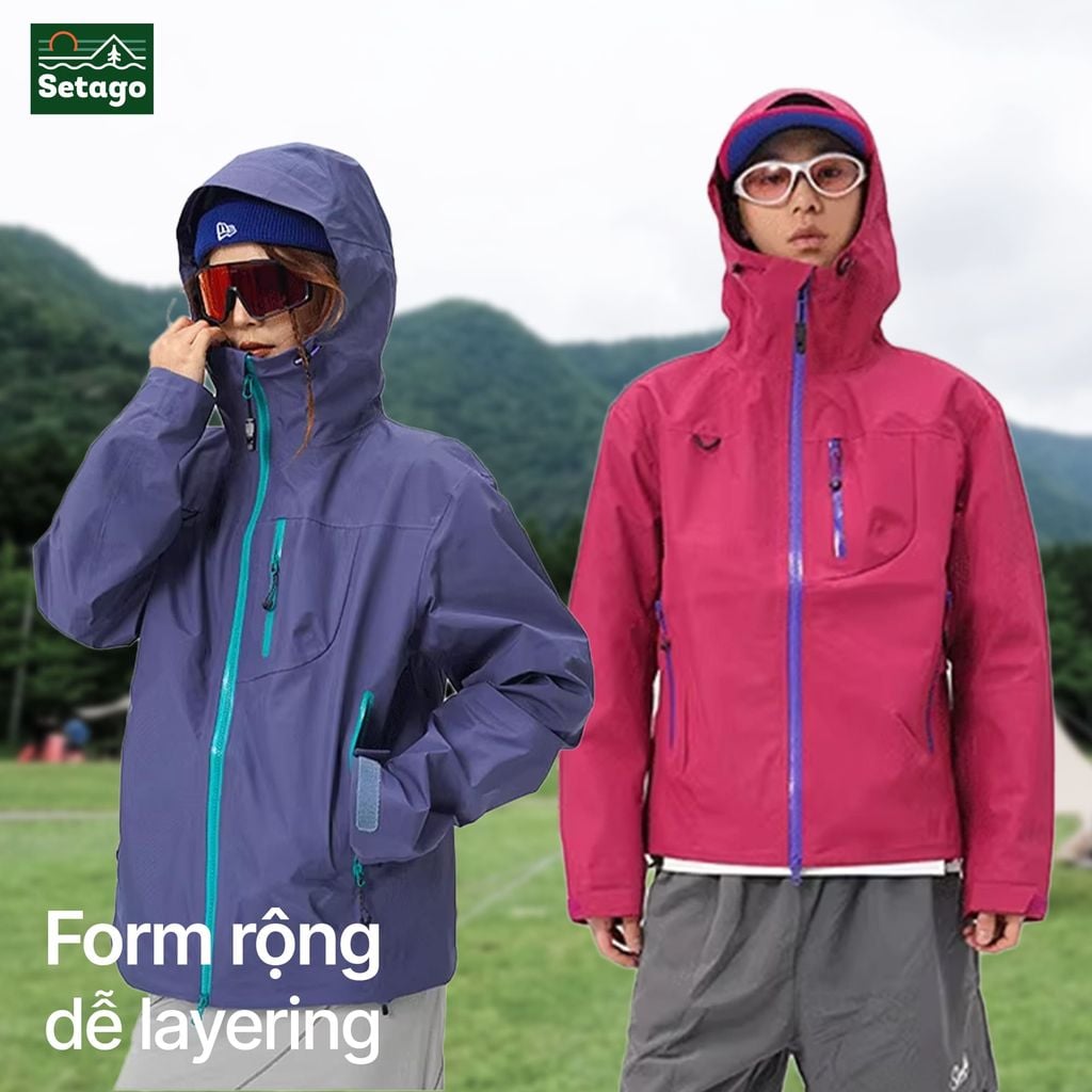 Nordic áo khoác dã ngoại - chống nước, giảm mài mòn, nhiều màu cá tính