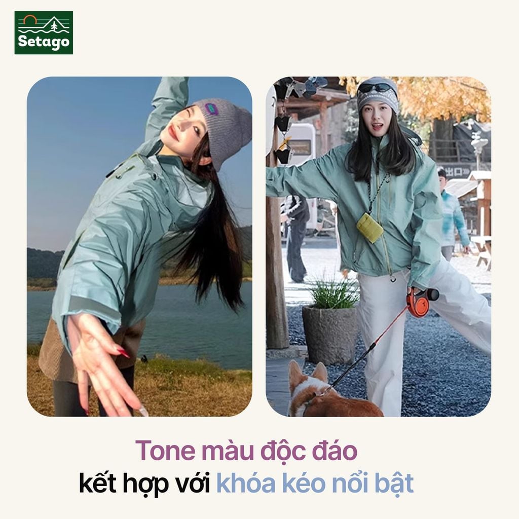 Nordic áo khoác dã ngoại - chống nước, giảm mài mòn, nhiều màu cá tính