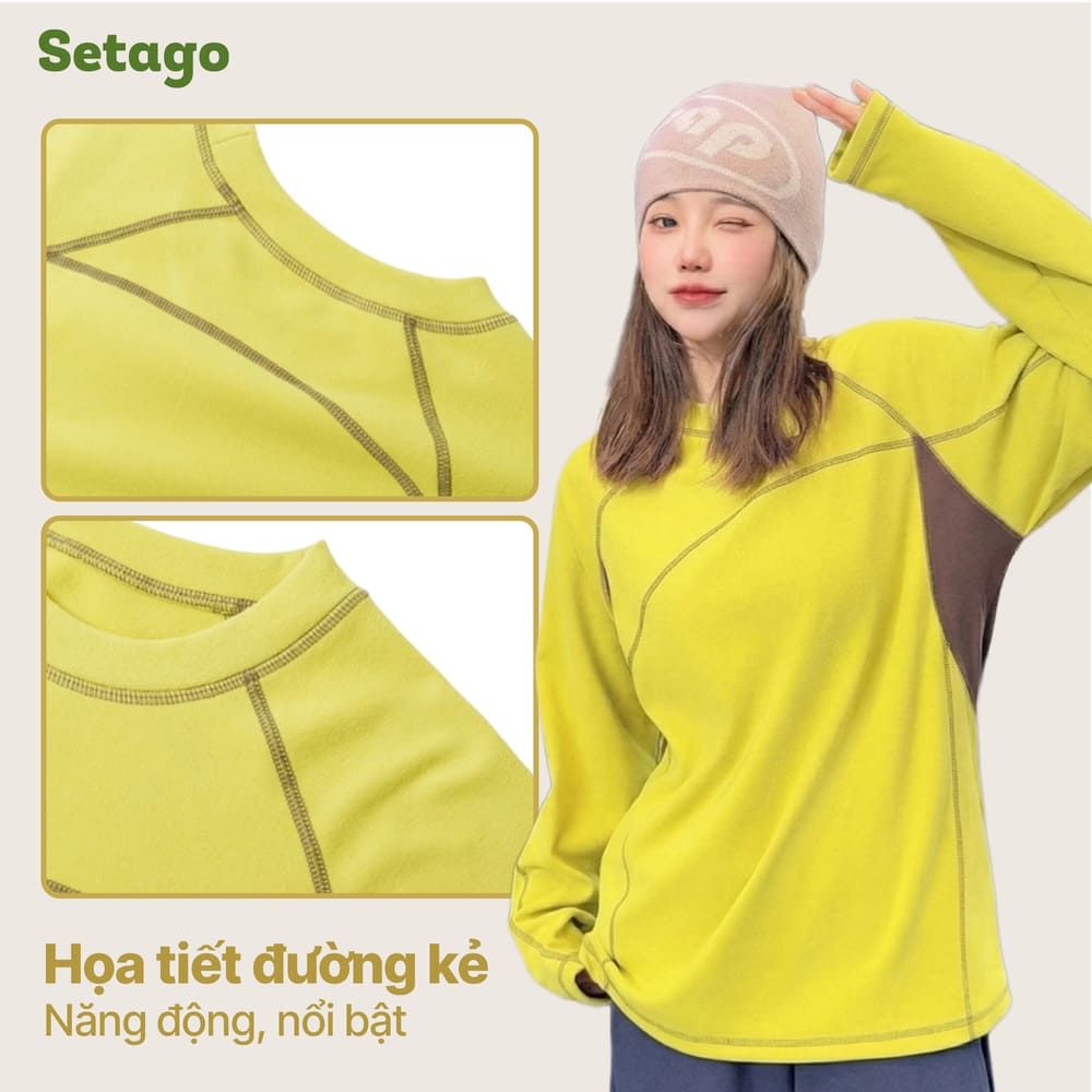 Áo dài tay thể thao, dã ngoại Noro nỉ mềm nhẹ, giữ ấm mùa đông