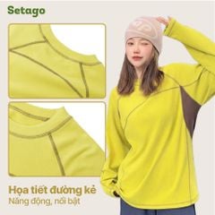 Áo dài tay thể thao, dã ngoại Noro nỉ mềm nhẹ, giữ ấm mùa đông